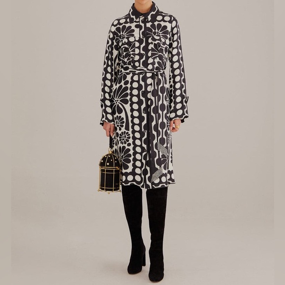 FARM Rio Dresses & Skirts - FARM Rio Black and White Midi Dress